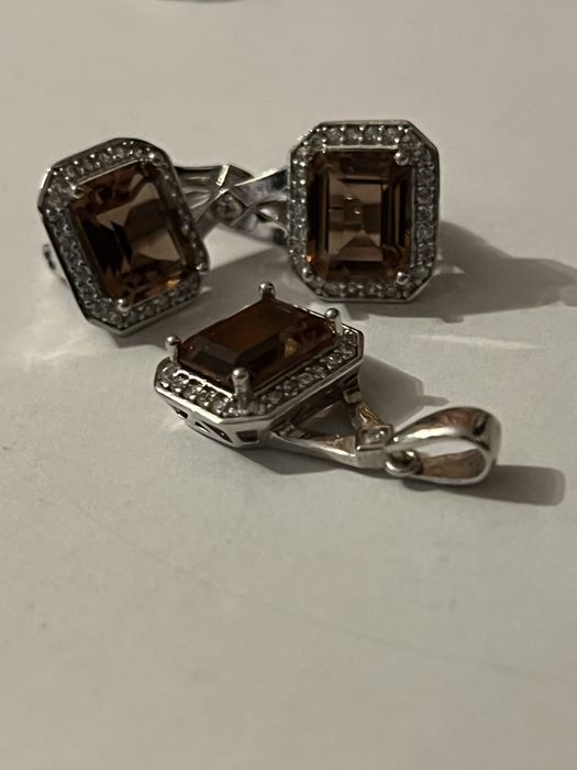 Set cercei argint cu sultanit