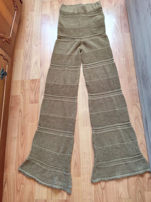 MNG, pantaloni tricotați, evazați dama