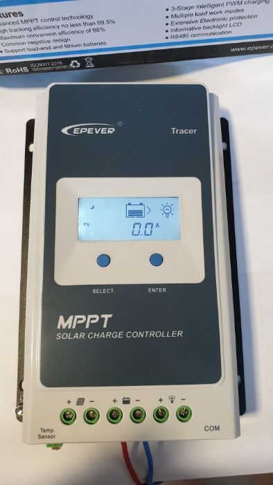 Controller solar Epever Tracer MPPT 100V 40A 4210AN 30A 3210AN 20A