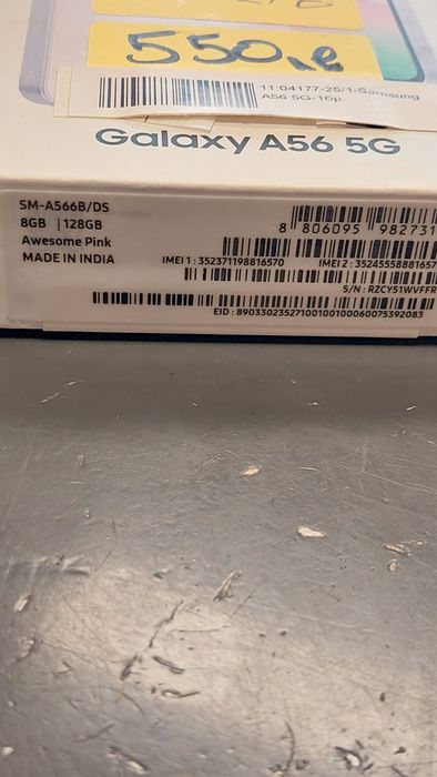Samsung A56 128GB Нов Гаранция