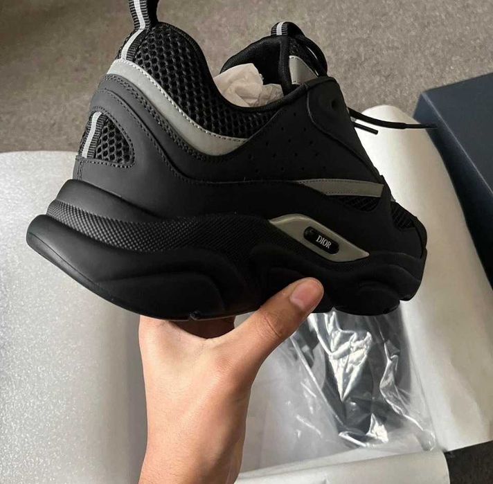 (от-до 40-46 номер) Dior B22 Reflective Black ЛУКС