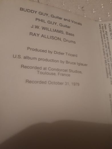 Buddy Guy -caseta album -Stone Cray!- muzica blues
