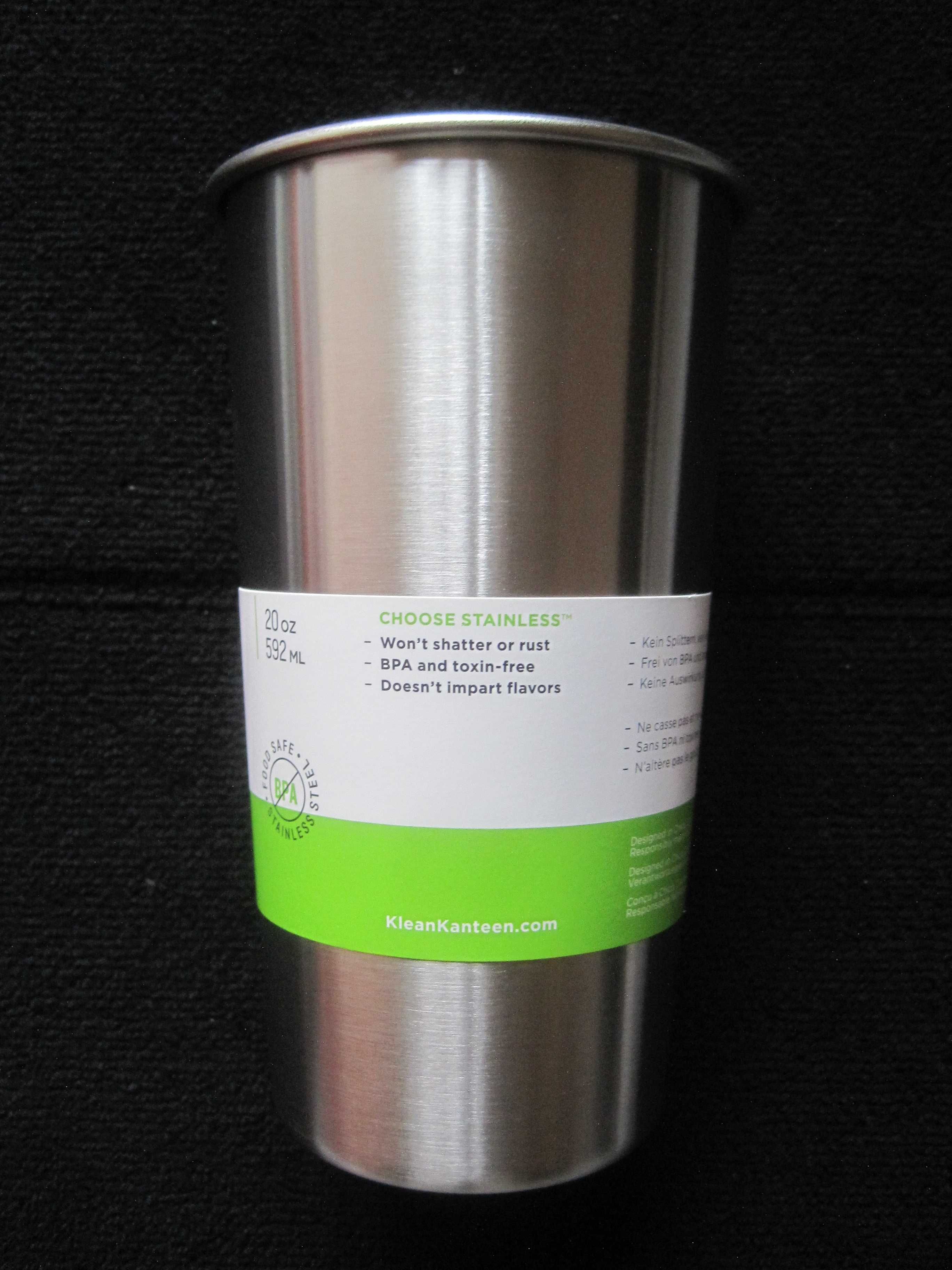 Klean Kanteen Steel Pint 20 oz (592 ml), pahar, nou