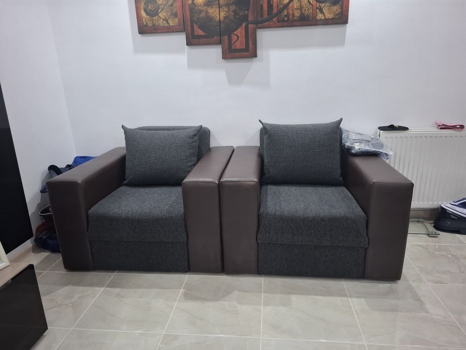Vand canapea extensibila. Cu 2 fotolii