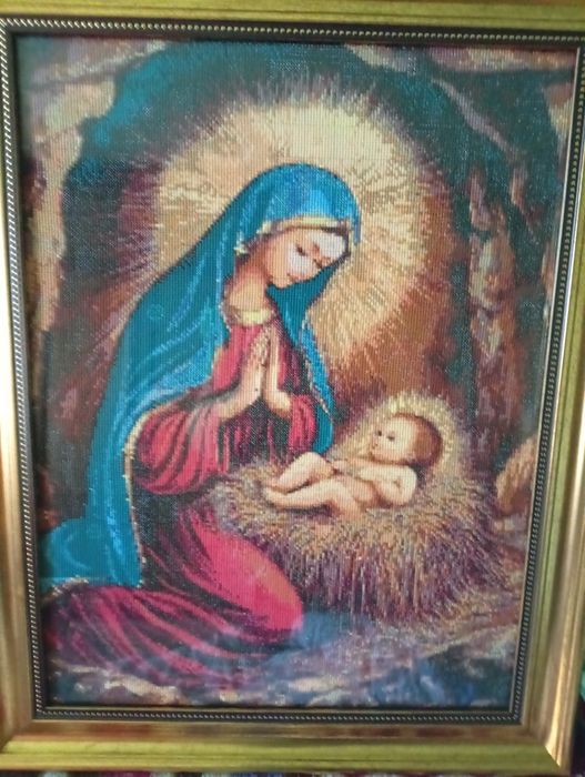 Goblen cusut in cruce, dimensiuni 32/43 cm