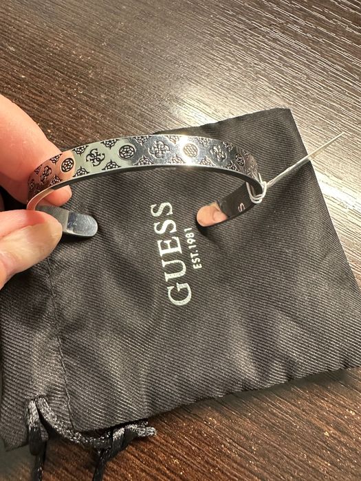 Bratara rigida Guess S, unisex, otel inoxidabil