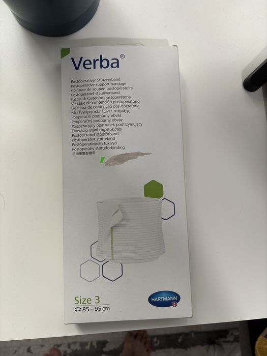 Vand Centura abdominala postnatala Verba size 3 85-95cm noua