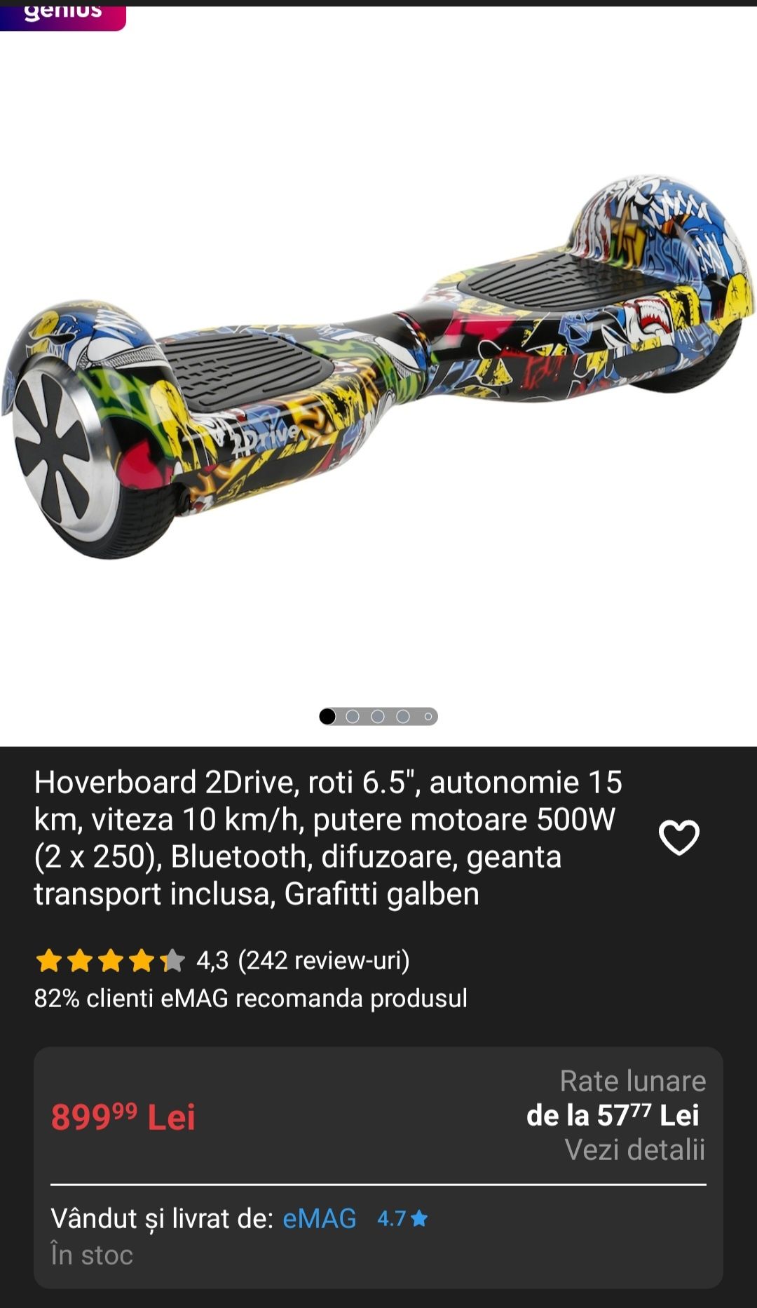 Hoverboard cu garanție