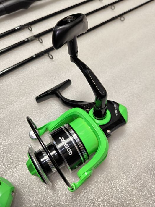 SET 3 Lansete Feeder Dunare FL AQUA FORCE 200g 3.00m + 3 Mulinete QC50