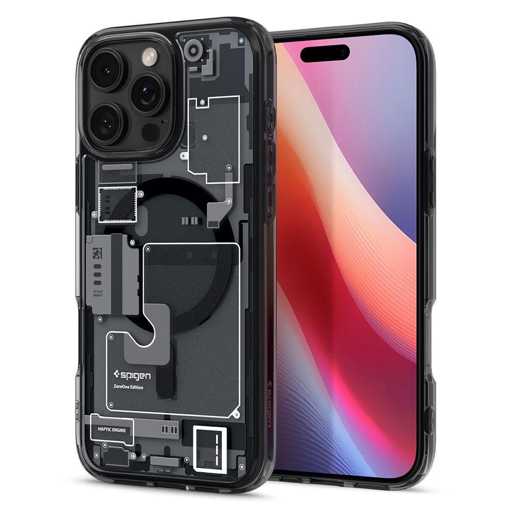 Spigen ultra hybrid mag magsafe за iphone 16 pro max - zero one black