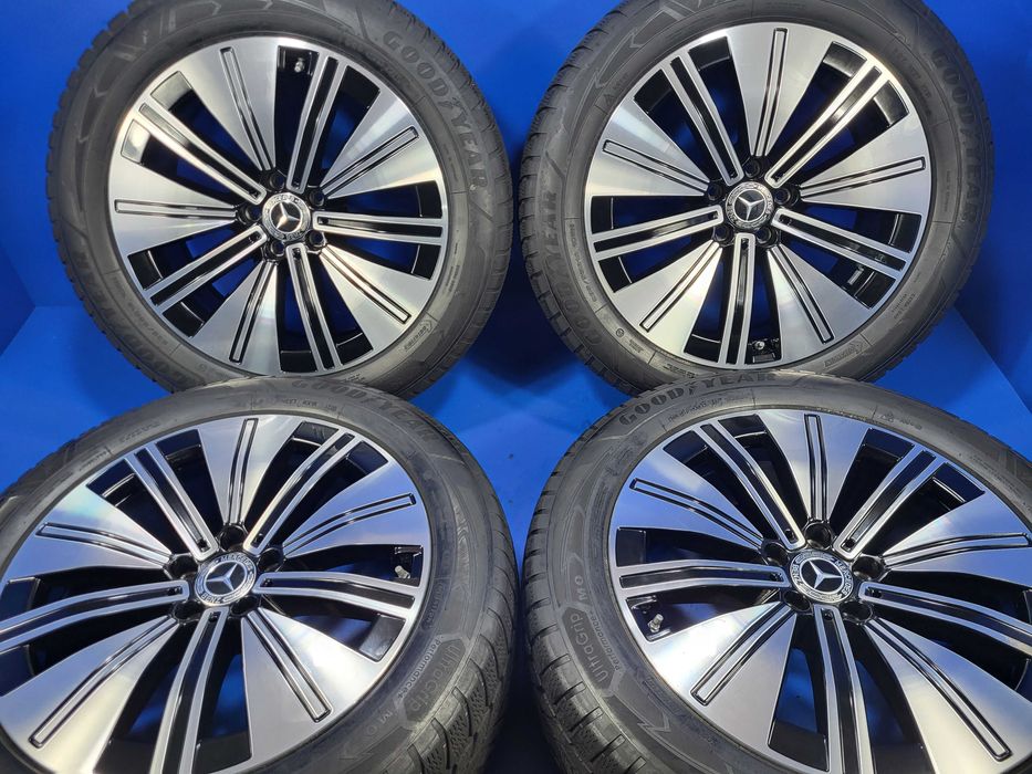 Vand jante R19 OE Mercedes EQS + anverope 235 55 19 Dunlop foarte bune