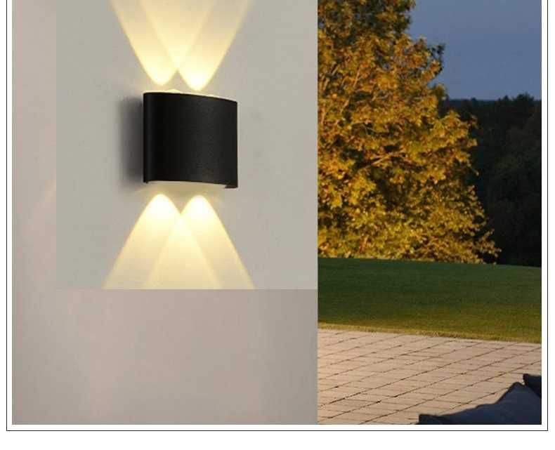 Луксозна ФАСАДНА LED ЛАМПА Външна IP 65 четири светодиода