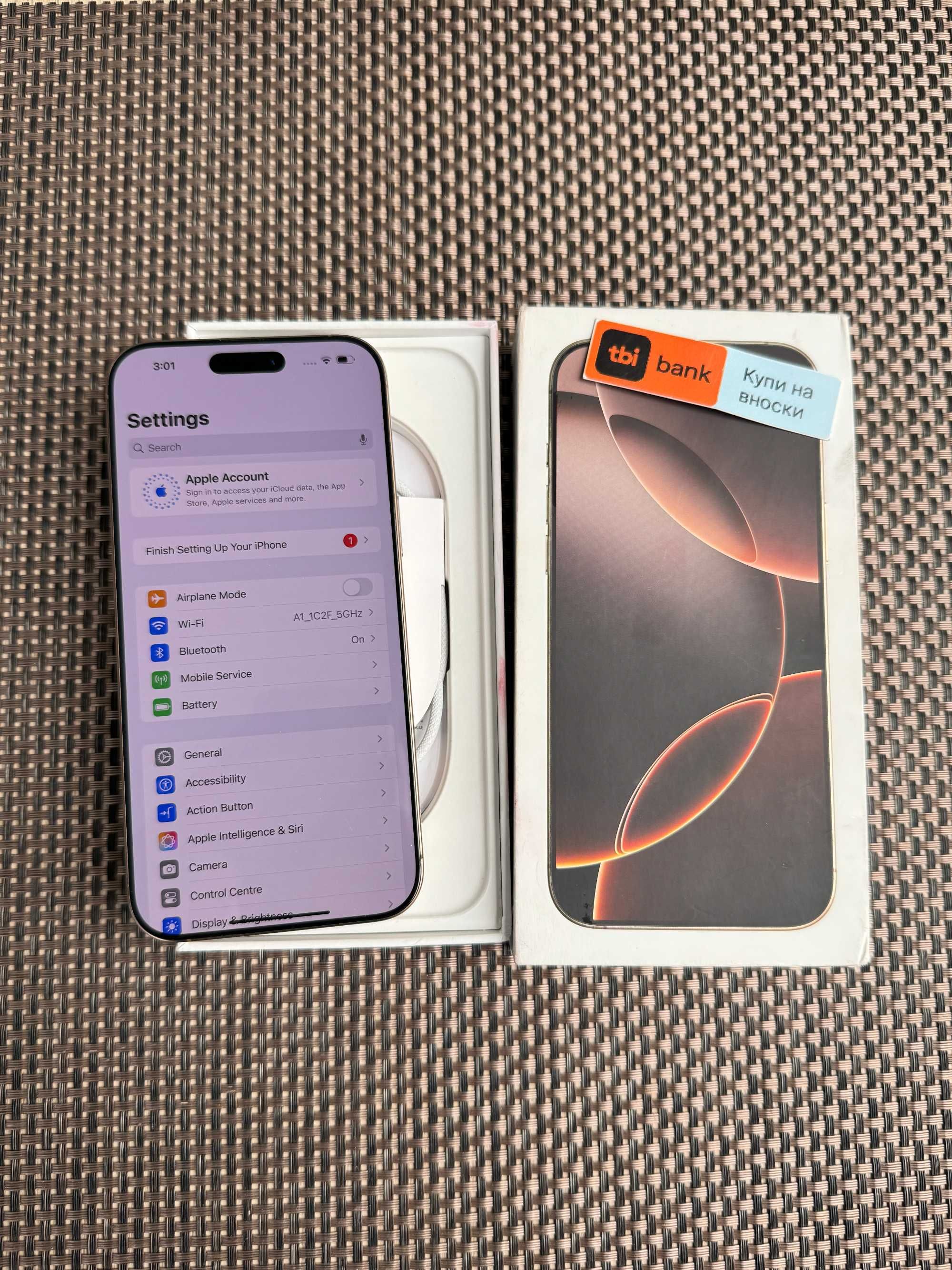 512gb! НОВ! iPhone 16 Pro MAX Лизинг от 84лв/м Desert Titanium златен