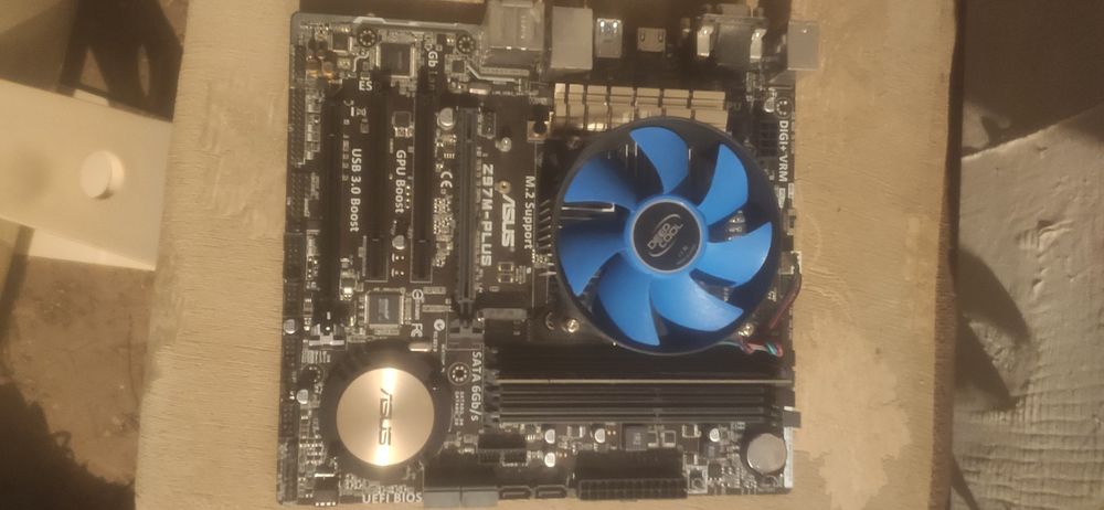 Продам комплект corei3 4170/asus z97m-plus/2 гб