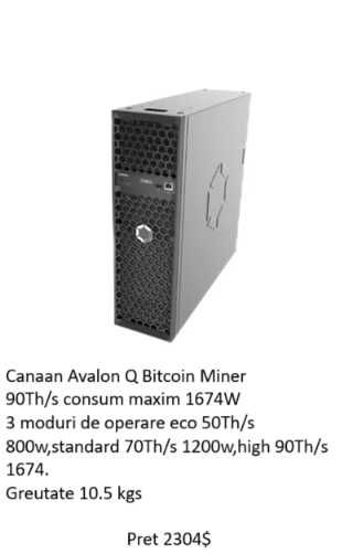 Miner Bitcoin Canaan Avalon Mini 3 Asic Antminer
