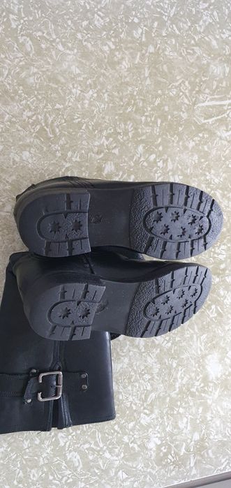 Cizme dama din piele,negre,captusite,masura 36