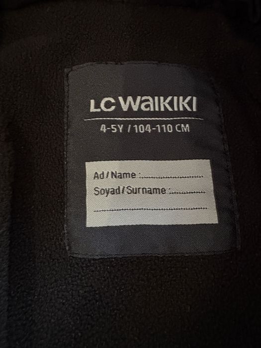 Черно зимно яке за момиче LC Waikiki 4-5 г. 104/110 см