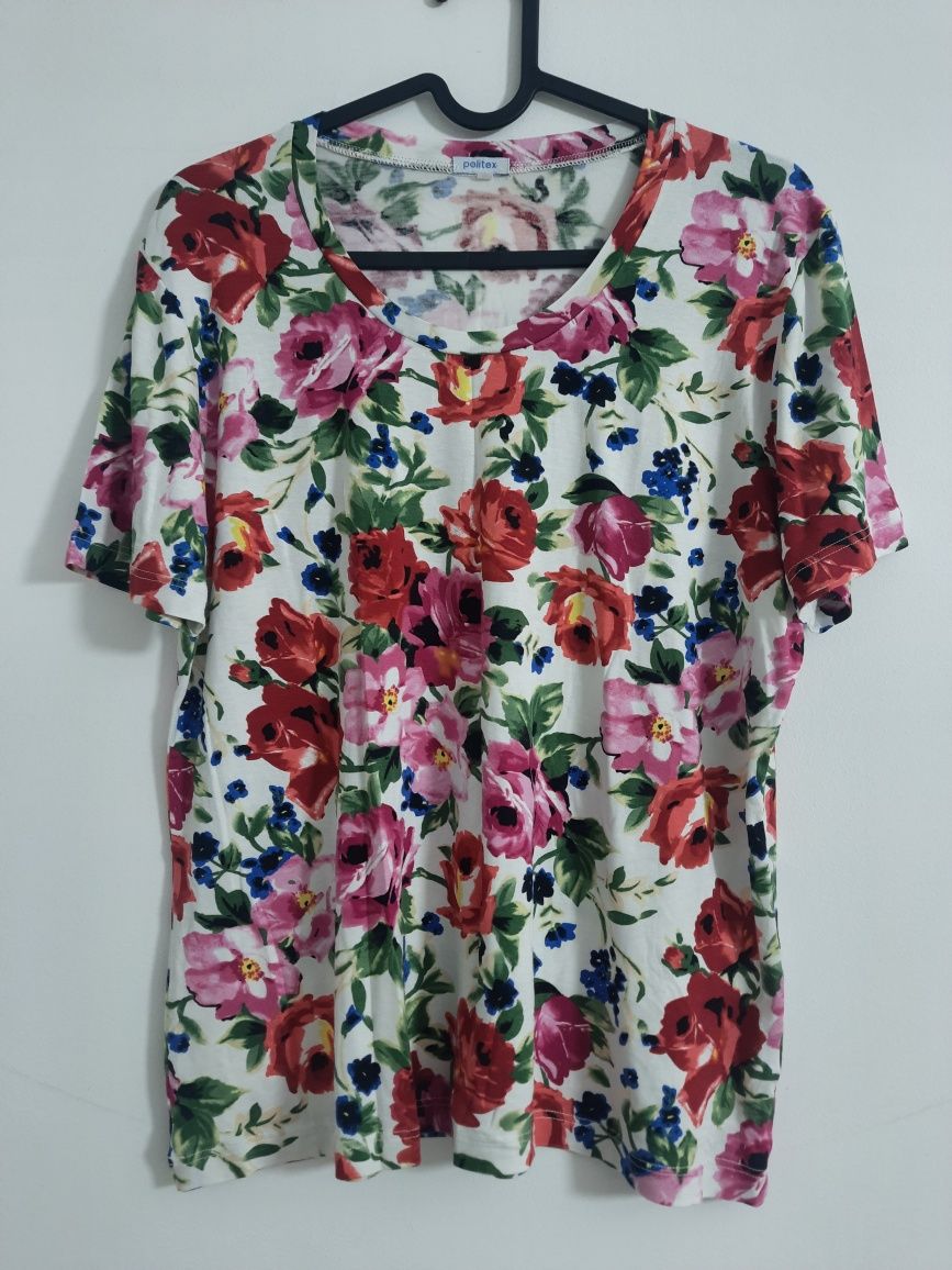 Tricou model floral nou 20 lei