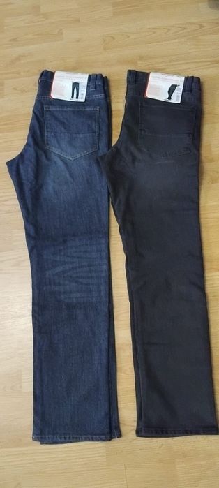 Blugi termo barbati L/34,noi cu etichetă