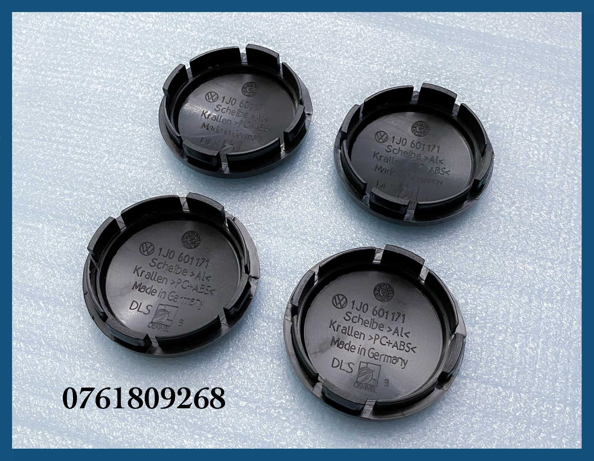 Set 4 capace 56mm 1J0601171 jante aliaj Skoda Octavia Fabia Yeti Rapid