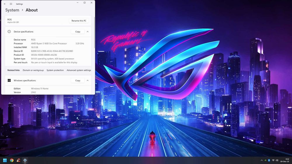 PC GAMING AMD Ryzen5/RGB/16GB DDR4/SSD 480GB/WiFi+BT/W11 700lei