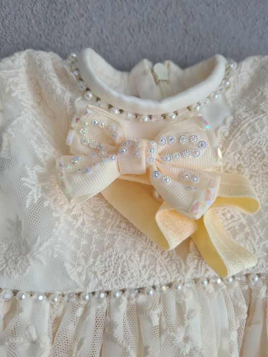 Set rochita si papucei botez