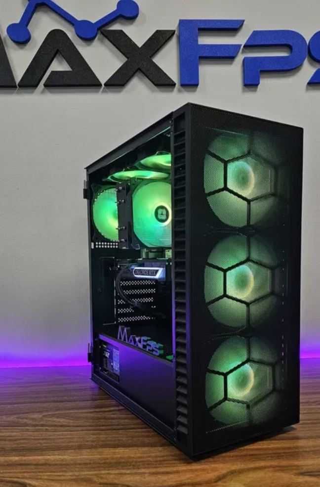 Геймърски Компютър! Ryzen 7 7800X3D, 32GB DDR5, RTX 5070 - НОВ
