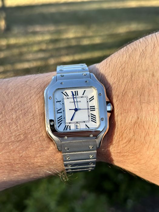 ceas cartier santos stainless steel  40,mm