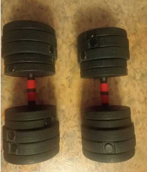 Разборные заводские гантели 2х16кг (общий вес 32 кг)