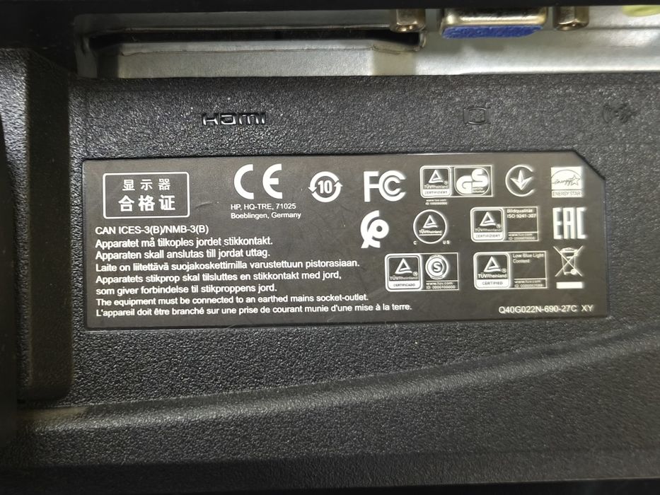 Монитор компании hp