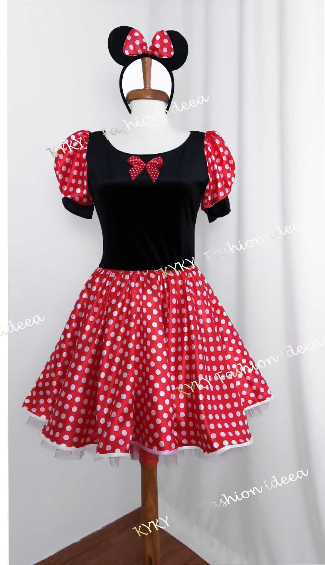 Costum Minnie mouse ,rochie costum animatori ,recuzita foto