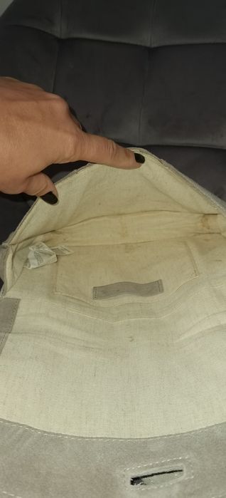 Geanta din piele intoarsa