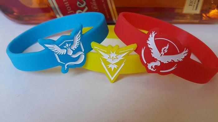 Силиконови Гривни Pokemon GO - Team Valor,Mystic,Instinct