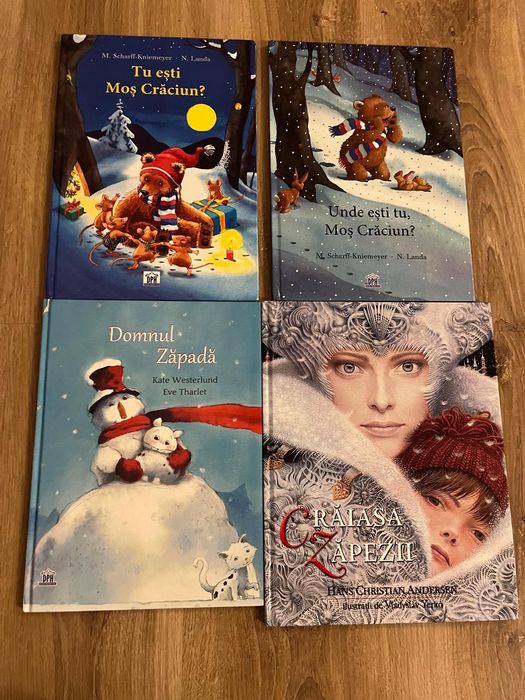 Set 4 cărți pentru copii de iarnă și Crăciun