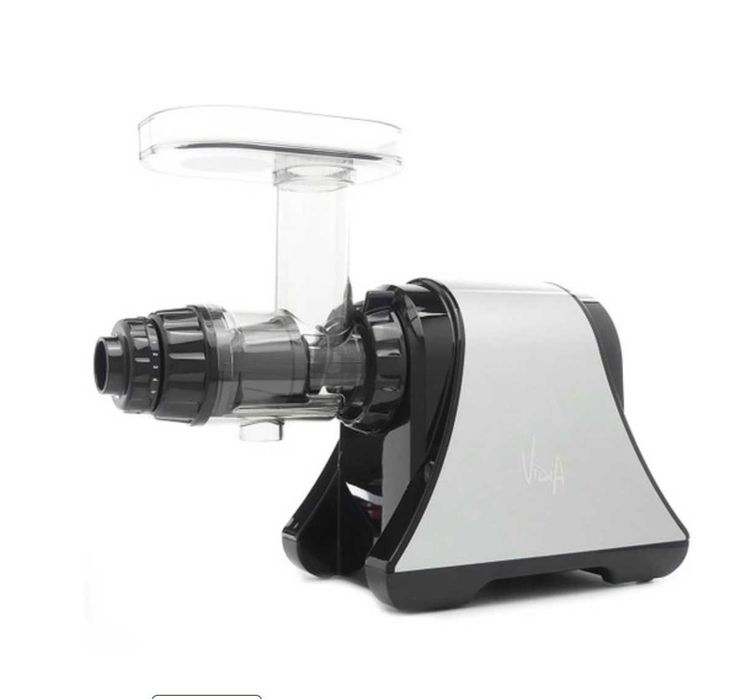 Vidia SJ-002 Cold Press Juicer Storcator Orizontal Presa Slow Alb