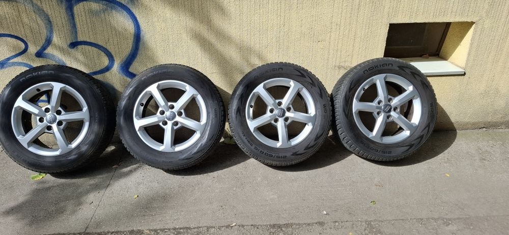 Jante OEM Audi Q2+ anvelope iarna Nokian WR D4 XL 215/60R16