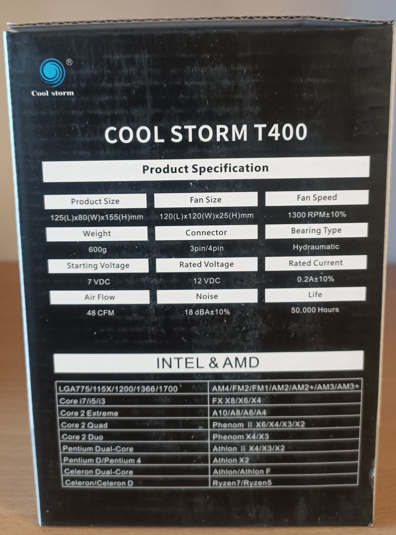 Кулер Cool Storm T400 RGB подсветка (4 медные трубки)