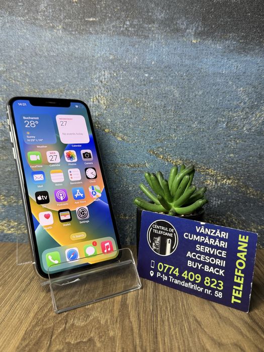 Iphone x/64gb/2Ani Garantie Centrul de Telefoane/rate