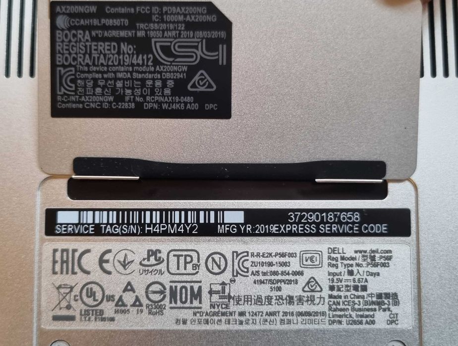 Laptop Dell Ultrabook XPS 15 7590, I7-9750H, 4K OLED, Touch, 1 TB SSD