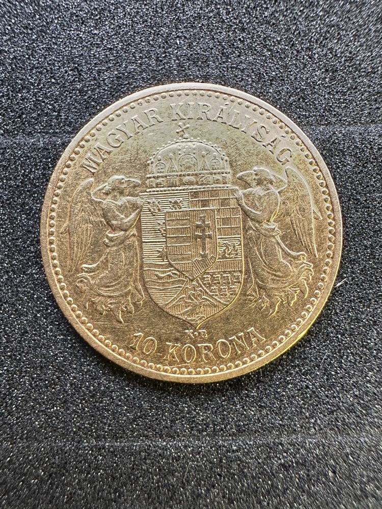 Vând Monedă aur - 10 Korona Ferenc Jozsef 1900, 3.38 grame