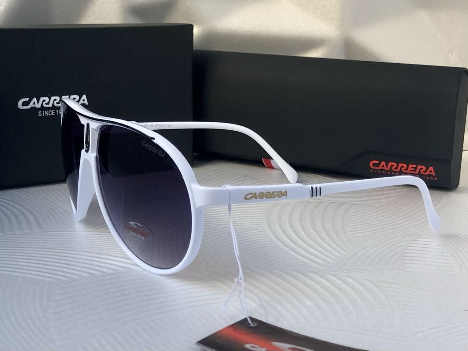 Мъжки слънчеви очила маска carrera 3 цвята черни бели