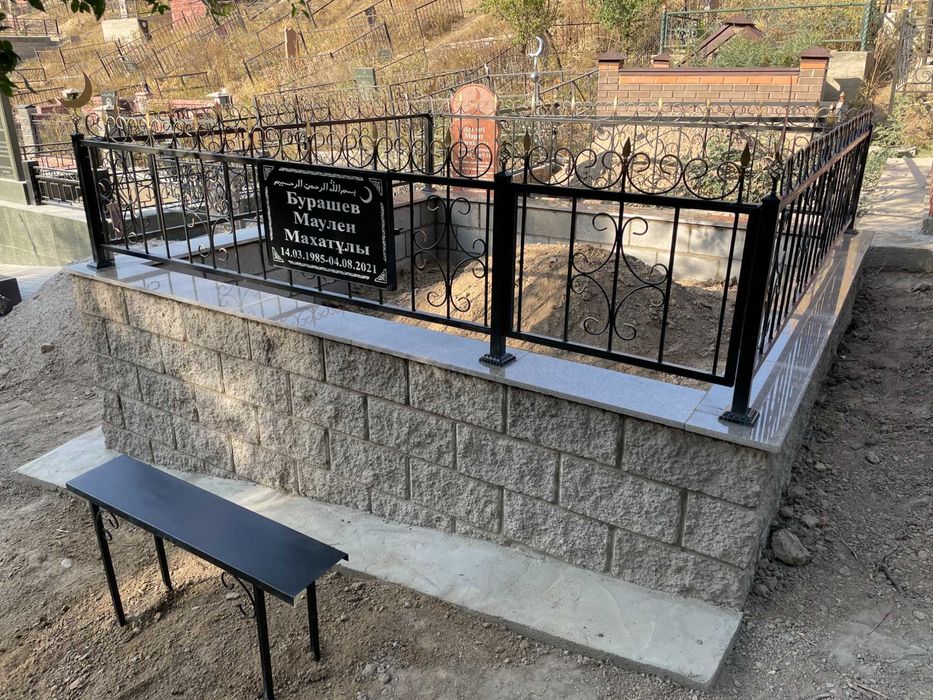 Благоустройство могил, Памятники, Оградки, Таблички