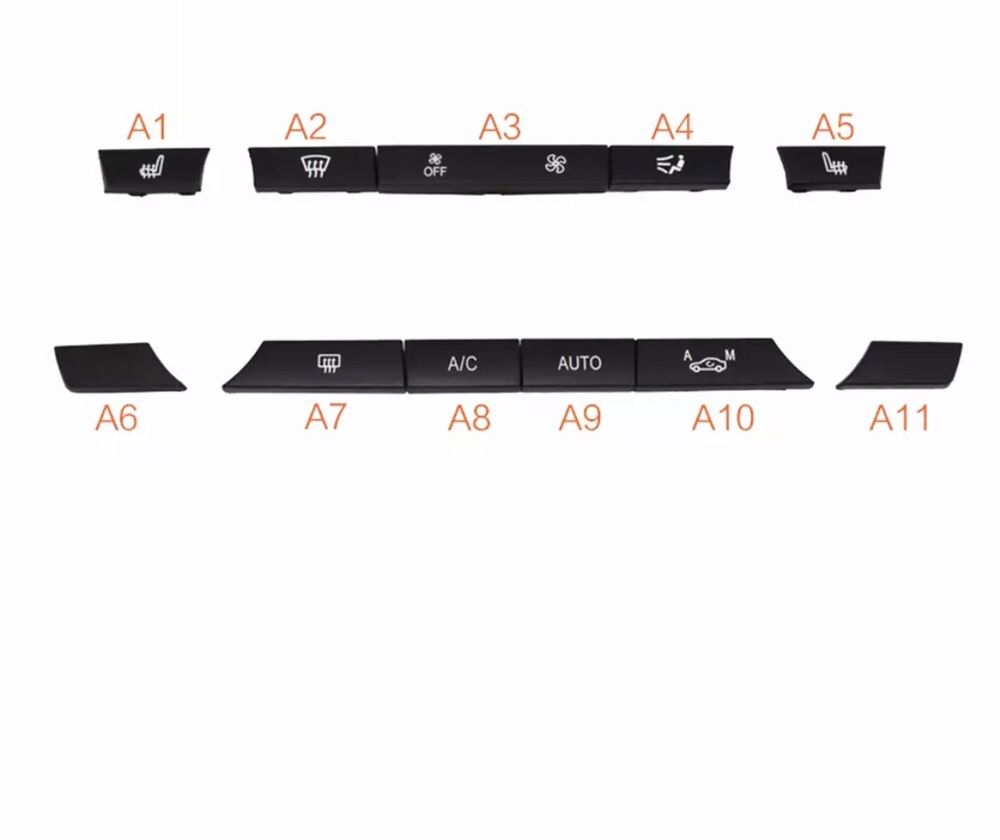 Комплект Капачета бутон копче климатроник BMW 7 F01 5 F10 F11 бмв ф10