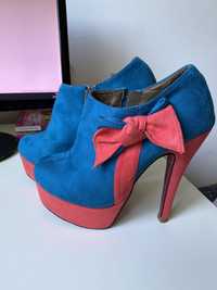 Pantofi cu toc viu colorati :) pole dance