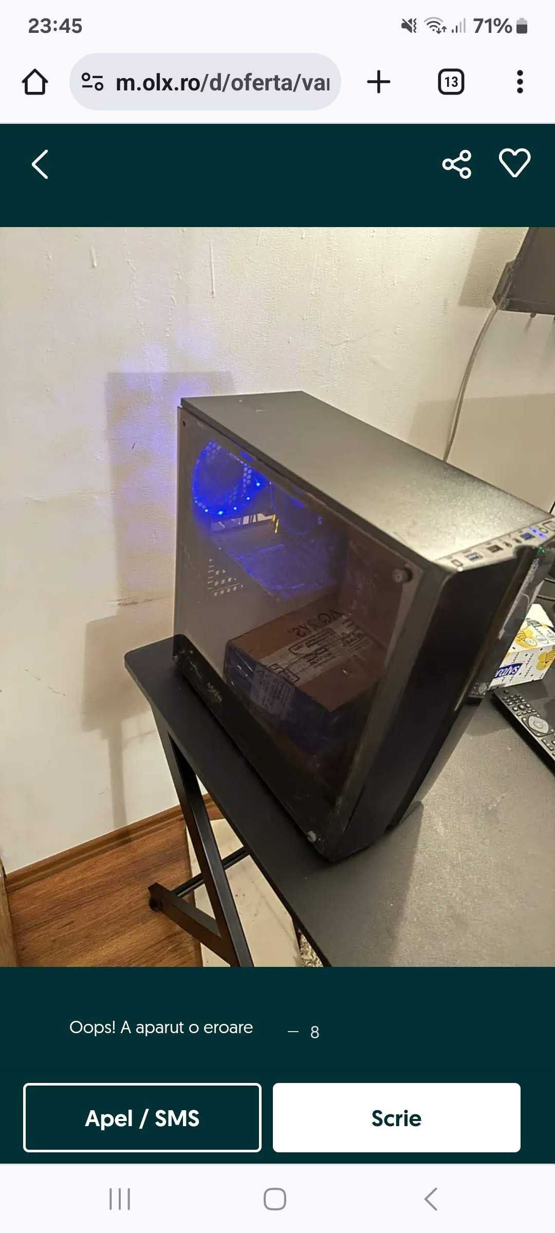 Vand PC Gaming Corvus, AMD Ryzen 3 2200G 3.5GHz,4 nuclee, 16GB DDR4