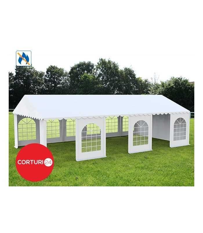 Cort Evenimente PROFESSIONAL XXL, PVC alb 6X12 m, CORTURI24.RO