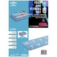 Covoras de yoga, Umbro, 173x61x0,5cm, Albastru