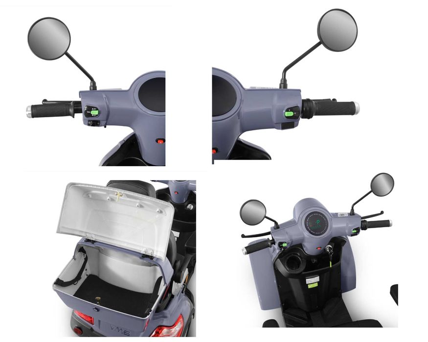 Scuter electric 4-roți L6e 2024 - 1.000 W pt pers cu mobilitate redusa