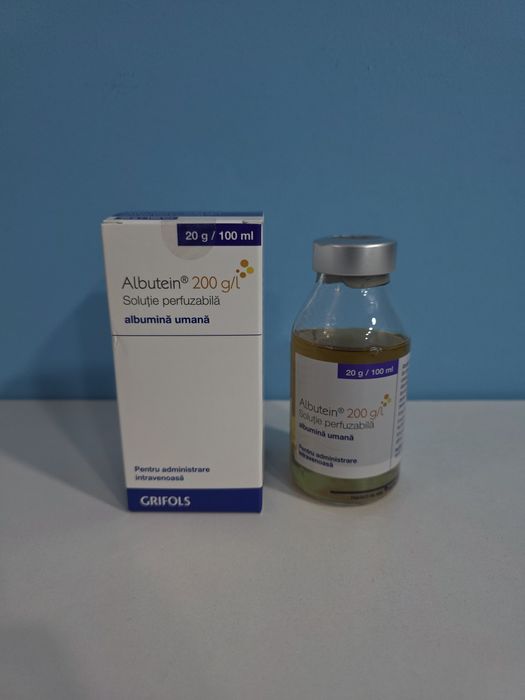 Albuteină 200g/l albumină umană, soluție perfuzabilă grifols, 100ml