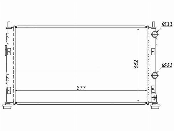 Радиатор  Chrysler Sebring